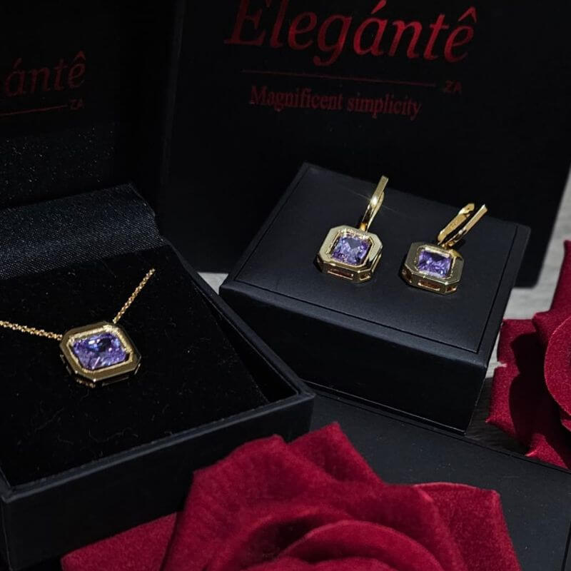 Elise Amethyst Jewellery Set